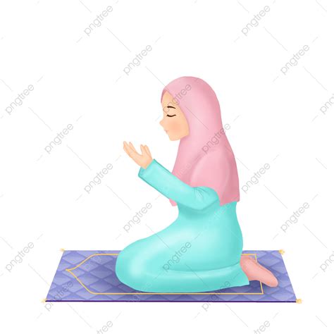 Muslim Woman Praying White Transparent Muslim Woman Praying Muslim