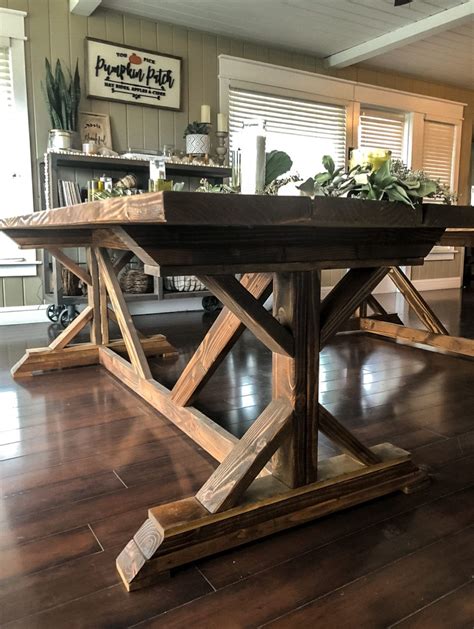 DIY Rustic Farmhouse Table – This Rustic Soul | Rustic farmhouse table ...