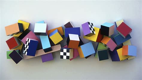 "Laughter' geometric Pop art wall sculpture by Todd Gray Studios ...