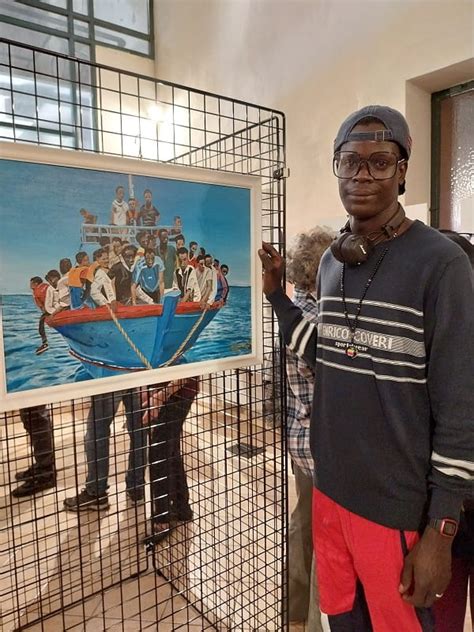 A Vicofaro Apre La Mostra Di Ebrima Danso Un Migrante Che Racconta Il