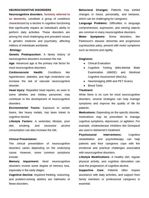 Neurocognitive Disorders | PDF | Dementia | Alzheimer's Disease