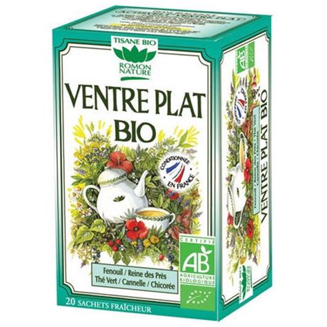 Tisane Ventre Plat Bio Romon Nature Tisane Ventre Plat Bio 20 Sachets