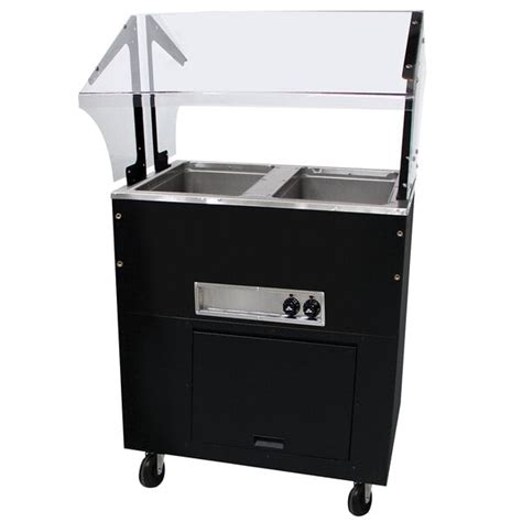 Advance Tabco BSW B SB Enclosed Base Everyday Buffet Stainless Steel Two Pan Electric Hot