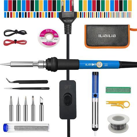 Soldering Iron Kit Ilibilib W Adjustable Temperature Welding Iron