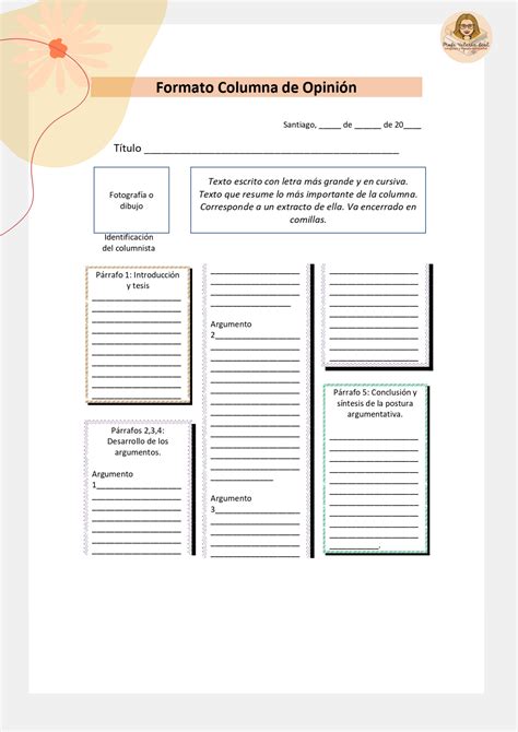 Escribir Una Columna De Opini N Xppp