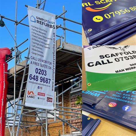 Custom Size Double Sided Scaffolding Banner Great Discounts