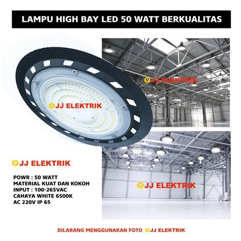 Jual Lampu High Bay LED Highbay UFO Pabrik Gudang Industri Lapangan SNI