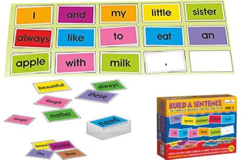 9 Sentence Building Card Games For Teachers And Parents