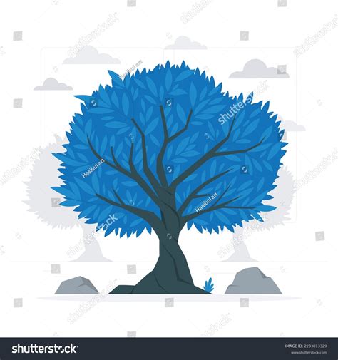 Olive Tree Concept Illustration Vector Stock Vector (Royalty Free ...