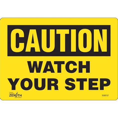 “caution Watch Your Step” Signs 7 X 10 Hollistons Inc