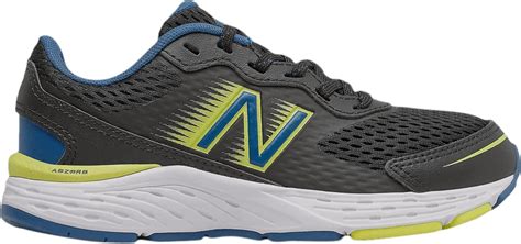 (Grade School) New Balance 680v6 Wide 'Black Oxygen Blue Yellow ...