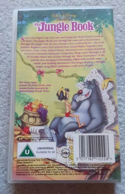 Walt Disney Classics The Jungle Book Vhs Englisch Sammlerst Ck