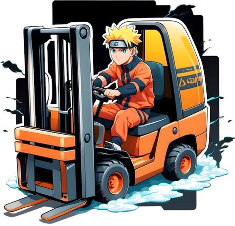 Naruto Use Forklift Anime Personagem Com Forklift Naruto Forklift