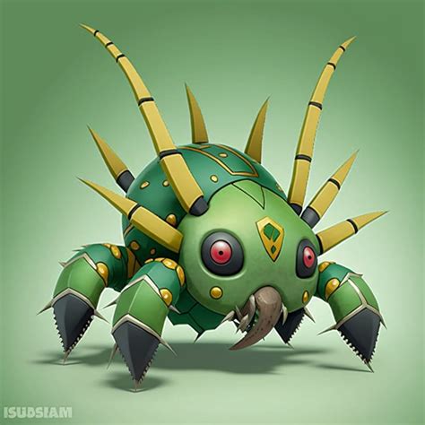 +25 Green Pokemon Explained (3D Images) - Eggradients.com