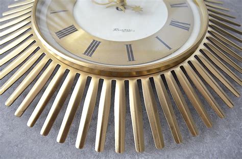 Sunbust Moon Phases Wall Clock From Richter Quarz For Sale At Pamono