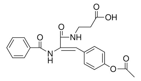 Acetoxy Phenyl Benzoylamino Acryloylamino Propionic Acid