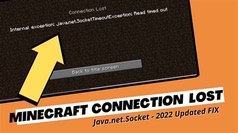 Fix Minecraft Connection Lost Internal Exception Java Net