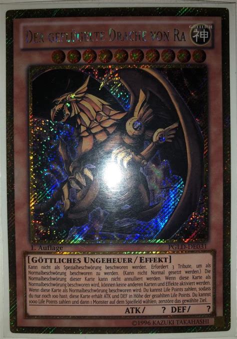 YuGiOh Der geflügelte Drache von Ra PGLD DE031 1 Auflage Kaufen