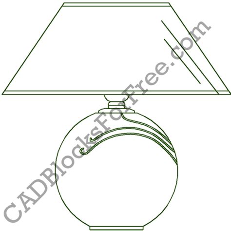 Table Lamp | Free AutoCAD block in DWG