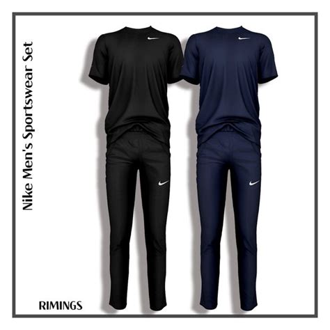 Two Mens Nike Shirts And Pants Are Shown