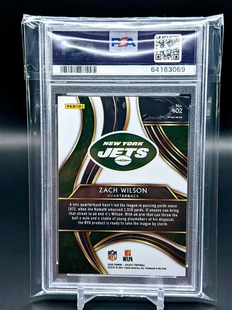 Panini Select Xrc Prizm Redemption Zach Wilson Rc Psa Ebay