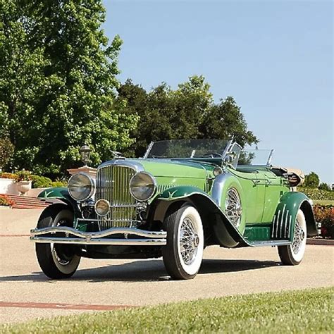 Duesenberg Model J Dual Cowl Phaeton Green Tone