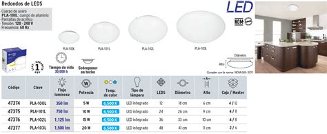 47375 PLA 101L TRUPER Volteck Luminario LED 18W plafón decorativo