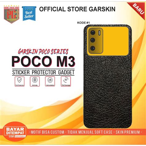 Jual Garskin Poco M Skin Original Gadget Motif Tone Camera Isi Pcs