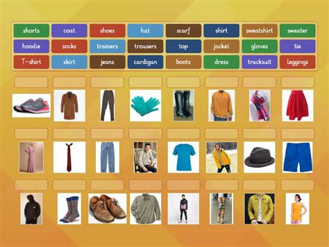 Clothes Solutions Pre Intermediate Сопоставить