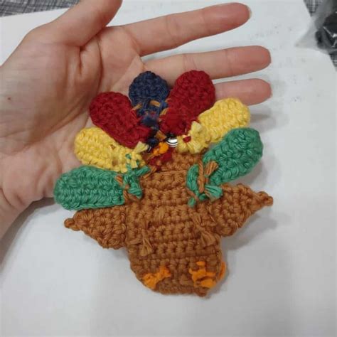 Crochet Pattern Turkey Appliqu Free Pattern Natalina Craft