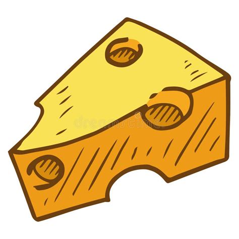 Icono De Trozo De Queso Ilustración Vectorial Del Queso Pedazo De