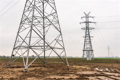 Electricity Distribution System High Voltage Overhead Power Line