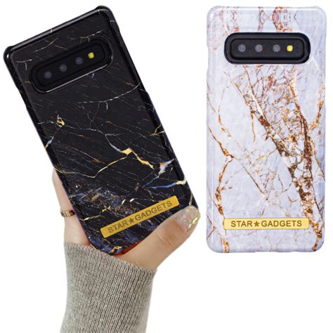 Samsung Galaxy S10 Skal Skydd Marmor Svart Svart Fyndiq