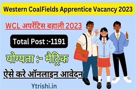 WCL Apprentice Recruitment 2023 Western CoalFields Apprentice Vacancy