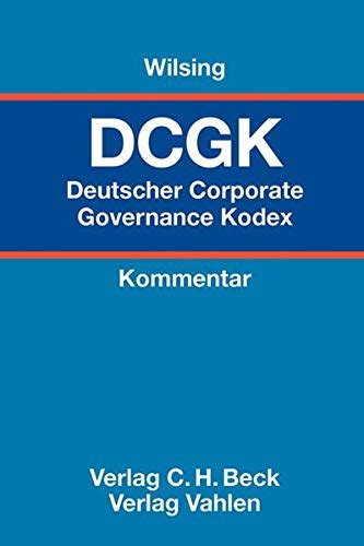 Deutscher Corporate Governance Kodex By Unknown Author Goodreads