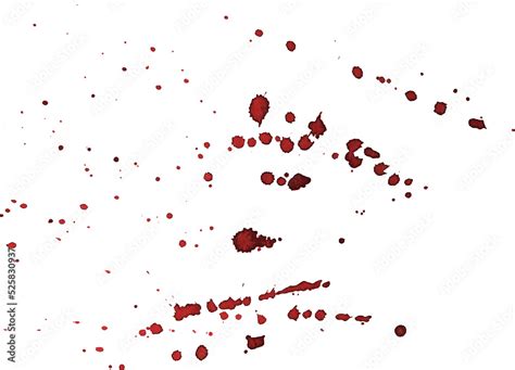 Drops Of Watercolor Splashes From Wine Blood Paint Red Burgundy