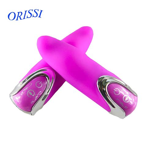 Orissi 10 Speed Bullet Vibrating Silicone G Spot Dildo Vibrators Silent