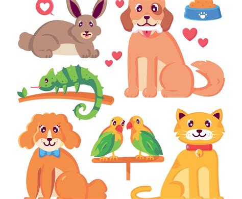 Set of Pets Characters