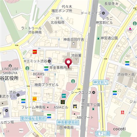 東京都渋谷区神南1－12－1 の地図 Mapfan