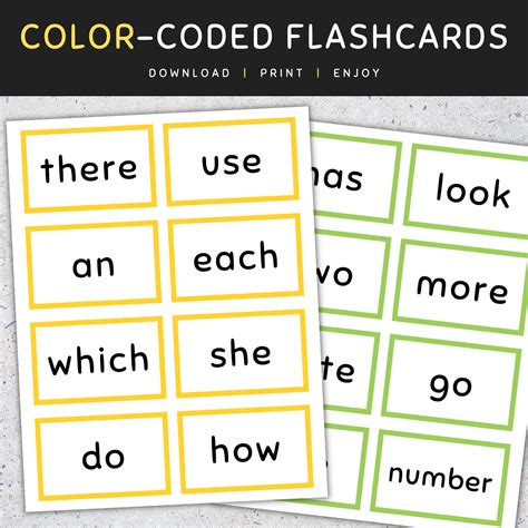 Fry Sight Words Flash Cards Fry S First Sight Words Made