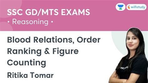 Blood Relations And Order Ranking Reasoning SSC MTS GD Exams