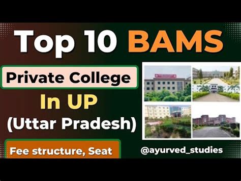 Top Private BAMS College In Uttar Pradesh Top Ayurved College In UP