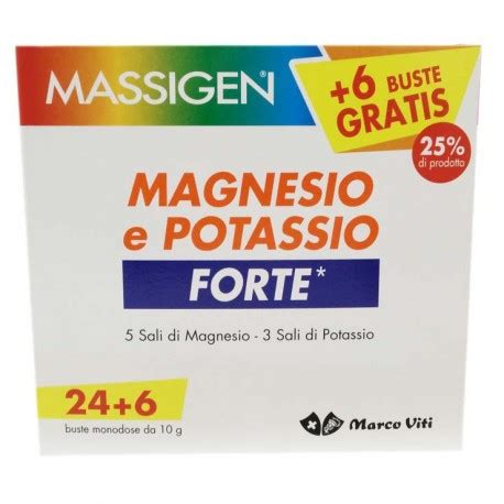 Marco Viti Massigen Magnesio Potassio Forte 24 6 Bustine Omaggio