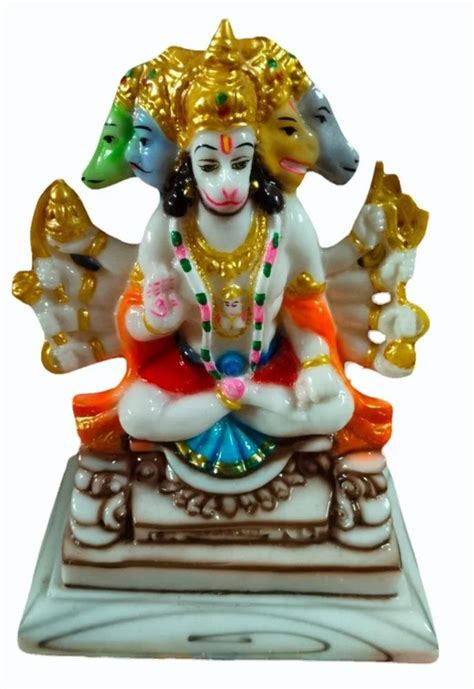 Fiber Panchmukhi Hanuman Statue For Worship Size 24 X 16 Inch Hxw