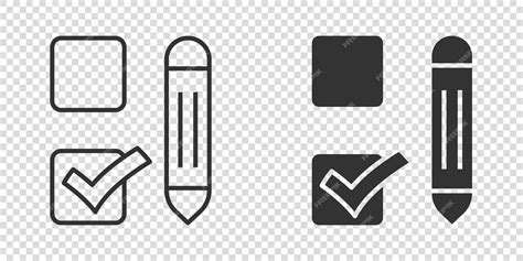 Premium Vector Checklist Document Icon In Flat Style Survey Vector