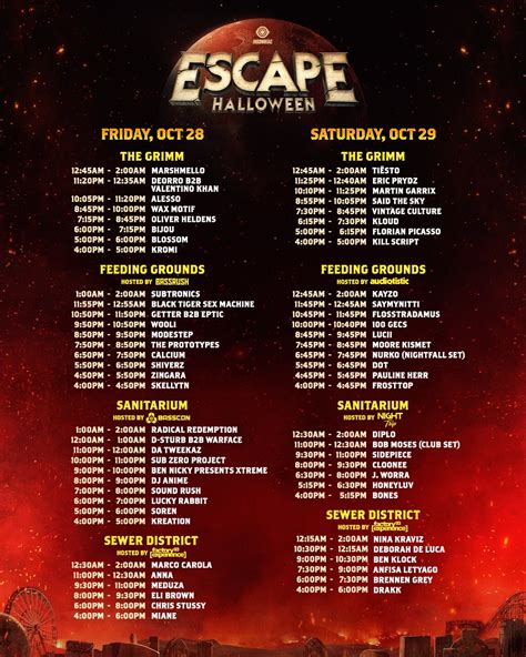 Escape Halloween Lineup Jinny Stefania