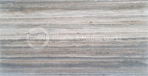 Silver Travertine Slab Granite And Marble Works