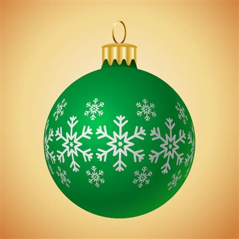 Premium Vector Christmas Shiny Bauble Vector Illustration Isolated