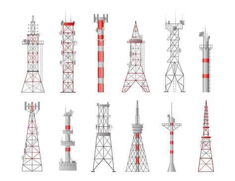 Wieża telekomunikacyjna Sygnał mobilny i radiowy przez komunikację