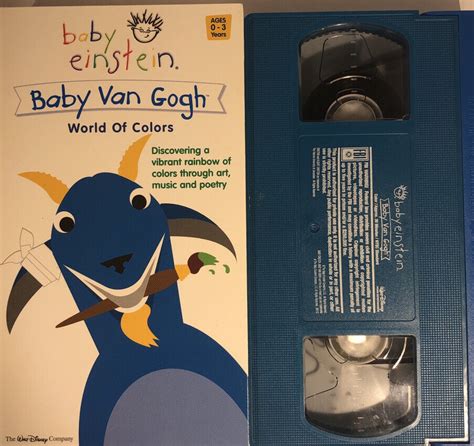 Baby Einstein Baby Van Gogh World Of Colors VHS TESTED RARE VINTAGE